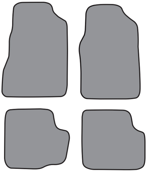 1974-1978 Dodge Charger Cutpile Carpet Logo Floor Mat 4pc