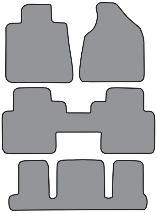 Cutpile Floor Mat For Your 2007 2010 Gmc Acadia 2pc Frts 2pc Rr