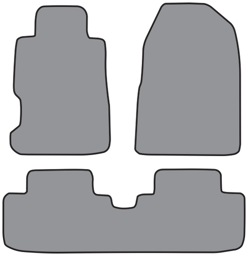 TAILORED TO FIT Honda Civic  2001-2006  3DR EP3 - FULL SET OF TAILORED LUXURY INTERIOR FLOOR CAR Carpet Mats Black Mat Blue Leather Edging