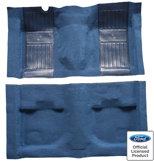 1971-1973 Ford Mustang Coupe Trunk Kit with Boards Trunk Mat Nylon