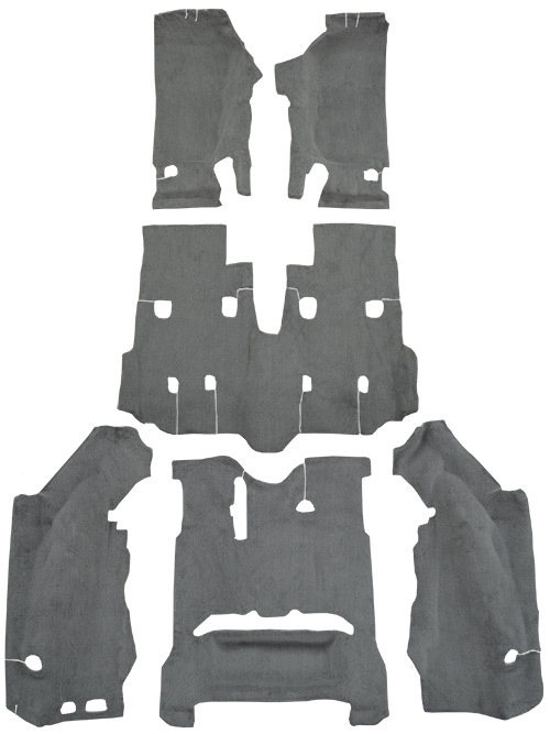 Cutpile Flooring for your 20072010 Jeep Wrangler 4DR Unlimited Complete Cutpile Car & Truck